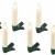Lunartec Christbaumkerzen: 10er-Set LED-Weihnachtsbaum-Kerzen mit IR-Fernbedienung, Timer, weiß (Weihnachtsbaumbeleuchtung kabellos) - 1