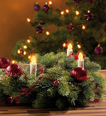 Lunartec LED Lichterkette Baum: LED-Weihnachtsbaum-Lichterkette mit 20 Kerzen, 3 Watt (Christbaum Lichterkette LED) - 3