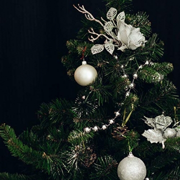 No One&U Weihnachtskugeln Ornamente für Weihnachtsbaum, bruchsicher, Weihnachtsbaumschmuck, hängende Kugeln für Urlaub, Hochzeit, Party, Dekoration, 6,1 cm x 24 Stück rot - 7