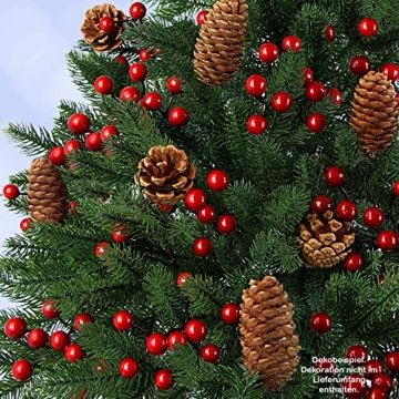 BB Sport Luxus Christbaum 150 cm Dunkelgrün künstlicher Weihnachtsbaum PE/PVC Spritzguss Mix Tannenbaum Standfuß - 4