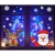 CMTOP Weihnachten Aufkleber Fenster 358 PCS Schneeflocken Weihnachtsmann Elch Fensterbilder Abnehmbare Statisch Haftende PVC doppelseitige Aufkleber für Weihnachts-Fenster Dekoration - 3