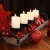Deuba Weihnachtskugeln 100er Set Weihnachtsdeko matt glänzend Glitzer christbaumkugeln rot Ø 3 4 6 cm innen außen - 2