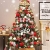 JYHZ Weihnachtsdekorationen, künstliche Weihnachtsbaumdekorationen, Fichte angelenkter Weihnachtsbaum mit Metallhalterungen, geeignet for den Innenhof (Farbe: rot, Größe: 6 Fuß (180 cm)) - 3