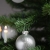KREBS & SOHN 12er Set Weihnachtskugeln aus Glas - Christbaumschmuck Christbaumkugeln Weihnachtsdeko - Weiß, Silber und Glitzer, 7,5cm, 1007224 - 2