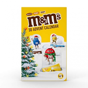 M&M'S Adventskalender 2021, Peanut, Chocolate und Crispy Schokolade, Weihnachtskalender, 346 g - 2