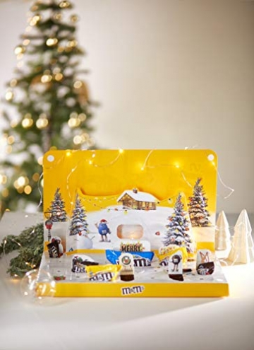 M&M'S Adventskalender 2021, Peanut, Chocolate und Crispy Schokolade, Weihnachtskalender, 346 g - 4