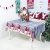 QUQU Weihnachtstapete Weihnachtskarikatur Waschbare Polyester Tischdecken 150 * 180cm Weihnachtstischwäsche (Color : C Grey Love, Size : 150 * 180cm) - 1