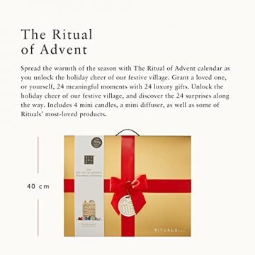 RITUALS The Ritual of Advent 2D-Adventskalender 2021 – exklusiver Beauty-Kalender 2021 mit 24 luxuriösen Geschenken inklusive vier Adventskerzen – mit Geschenkbox und Schleife - 3