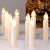 CCLIFE LED Weihnachtskerzen Kabellos RGB Kerzen Bunt Weihnachtsbaumkerzen Christbaumkerzen mit Fernbedienung Timer Kerzenlichter, Farbe:Beige, Größe:30er - 1