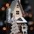 HEITMANN DECO dekoratives Holzhaus mit LED-Beleuchtung - naturbelassenes Holz mit beschneitem Dach - Weihnachtsdeko - 2