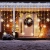 LED Lichtervorhang Schneeflocke, Koicaxy 1.8m 94 LED Lichterketten Fenster Vorhang Weihnachtsbeleuchtung mit 8 Modi für Innen Außen, Weihnachten,Hochzeit, Garten, Party Deko (Warmweiß) - 1