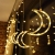 Ramadan 3,5 m Mond-Stern-Vorhang-Lichter, LED-Lichterketten-Girlanden-Lampe für Feiertags-Party-Hochzeits-Dekoration (Warmes Licht) - 2