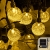 Solar Kugel Lichterkette für Weihnachtsdeko innen/außen, 5M50LEDs-Weihnachtsbeleuchtung mit 8 Lichtmodi wasserdicht IP44, ideale Lichter für Weihnachtsdeko, Partysdeko, Kinderzimmer, Balkon (warmweiß) - 1