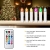 SunJas 40 er Weihnachtskerzen RGB LED Kerzen Weihnachtsbaumkerzen bunt kabellos Christbaumkerzen Lichterkette Weihnachtsbeleuchtung Fernbedienung Timer - 4