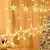 Weihnachtslichterkette Lichterkette Sterne 138 LEDs 8 Modi Lichtervorhang Innen/Außen IP65 Wasserdicht Weihnachtsbeleuchtung Sternenvorhang Für Weihnachten Hochzeit Festen - Weihnachtsdeko (Warmweiß) - 1