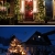 3D Leuchtstern inkl. warm-weißer LED Beleuchtung | Weihnachtsstern Advent Stern Deko beleuchtet | für Innen und Außen geeignet | mit Timerfunktion | Ø35cm (Weiß) - 4