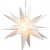 3D Leuchtstern inkl. warm-weißer LED Beleuchtung | Weihnachtsstern Advent Stern Deko beleuchtet | für Innen und Außen geeignet | mit Timerfunktion | Ø35cm (Weiß) - 1