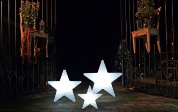 8 seasons design | Dekorationsleuchte Stern Shining Star (E27, Ø 80 cm, witterungsbeständig, IP44, dekorative Lampe für Garten, Haus und Wohnung) weiß - 12
