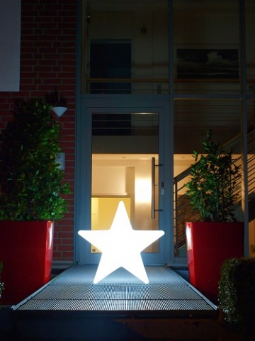 8 seasons design | Dekorationsleuchte Stern Shining Star (E27, Ø 80 cm, witterungsbeständig, IP44, dekorative Lampe für Garten, Haus und Wohnung) weiß - 13