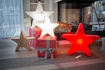 8 seasons design | Dekorationsleuchte Stern Shining Star (E27, Ø 80 cm, witterungsbeständig, IP44, dekorative Lampe für Garten, Haus und Wohnung) weiß - 6