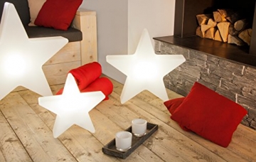 8 seasons design | Dekorationsleuchte Stern Shining Star (E27, Ø 80 cm, witterungsbeständig, IP44, dekorative Lampe für Garten, Haus und Wohnung) weiß - 7