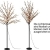 Bonetti LED Lichterbaum mit 200 warm-weißen Lichtern beleuchtet, 150 cm hoch, die Lichterzweige sind flexibel, Weihnachtsbaum mit Lichterkette - 2