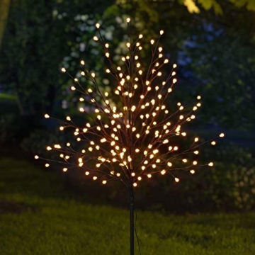 Bonetti LED Lichterbaum mit 200 warm-weißen Lichtern beleuchtet, 150 cm hoch, die Lichterzweige sind flexibel, Weihnachtsbaum mit Lichterkette - 3