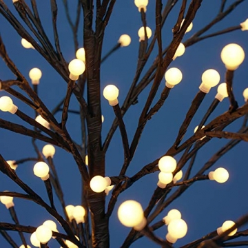 Bonetti LED Lichterbaum mit 200 warm-weißen Lichtern beleuchtet, 150 cm hoch, die Lichterzweige sind flexibel, Weihnachtsbaum mit Lichterkette - 6