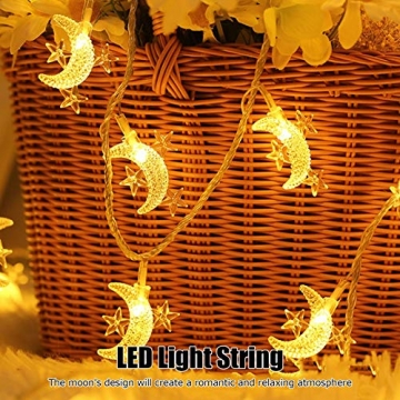 CGgJT Lichtkette, druckfest und fällt romantische und entspannende Lampenstring, einfach und bequem for Innen- und Außen-Dekoration, Gartenbeleuchtung - 4