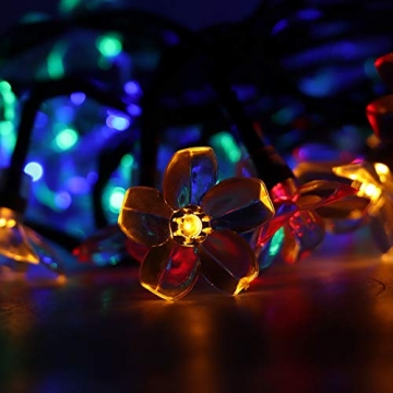 CGgJT Solarblume-String-Leuchten, Webart DIY. Simulation Rattan Solar Garden Lichter, Outdoor Festliche Feiern Dekor Innen for Hochzeiten Dekor Parties Decor - 5
