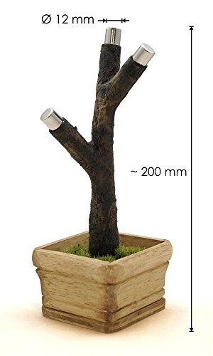 Deckel Bonsai - Magnetischer Kronkorkenbaum mit 3 Magneten/Perfekte Geschenkidee für Biertrinker/Partyspiel (Braun) - 2