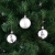 Deuba Weihnachtskugeln 54er Set Weihnachtsdeko Kunststoff matt glänzend christbaumkugeln Ø 3 4 6 cm innen außen Silber - 3