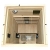 Dewello Infrarotkabine HAMLIN 90x90cm für 1 Person aus Hemlock Holz mit Vollspektrumstrahler - 3