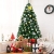 DREAMADE 180cm Klappbarer Weihnachtsbaum, Künstlicher Tannenbaum aus PVC, Kunst Christbaum für Zuhause/Outdoor, Festtagsdekoration mit Metallständer, Grün - 2