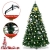 DREAMADE 270cm Klappbarer Weihnachtsbaum, Künstlicher Tannenbaum aus PVC, Kunst Christbaum für Zuhause/Outdoor, Festtagsdekoration mit Metallständer, Grün - 4