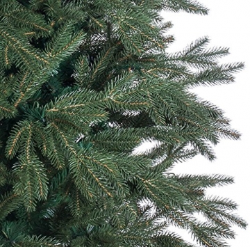 DWA Künstlicher Christbaum Weihnachtsbaum Alpine traditionell Alpenfichte waldgrün luxuriös mit Ständer groß - 220 cm - Alpine Spruce - 4