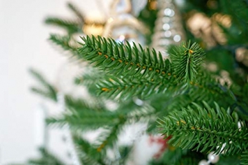eveXmas 180cm Künstlicher Weihnachtsbaum, Tannenbaum Adele Klassik Grün, 528 Zweige 100% PE-Spitzen, inklusive Metallständer - 3