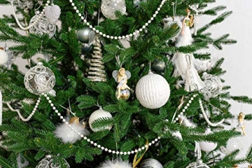 eveXmas 180cm Künstlicher Weihnachtsbaum, Tannenbaum Adele Klassik Grün, 528 Zweige 100% PE-Spitzen, inklusive Metallständer - 7