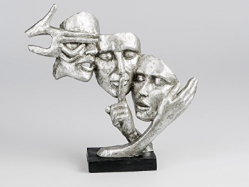 Formano Skulptur "Deko Büste Gesichter", 37 cm, silber - 1
