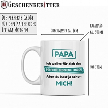 Geschenkeritter - Papa Geschenkideen - Papa Tasse Du hast ja schon MICH - Papa Geschenk - 7