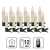 Hellum 524789 LED Weihnachtsbaumkerzen kabellos, 12x LED Kerzen mit Fernbedienung, Leuchtfarbe wählbar, batteriebetriebene 10x1,5cm Christbaumkerzen ohne Kabel, dimmbar mit Flackermodus, Wachstropfen - 2