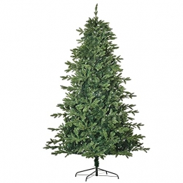 HOMCOM künstlicher Weihnachtsbaum 2,1 m Christbaum Tannenbaum PVC PE Metall Grün Ø137 x 210 cm - 1