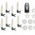 Idena Weihnachtsbaum-Beleuchtung, Lichter-Kette mit 80 LED in Warmweiß, 8 Stunden Timer-Funktion und 12 LED Christbaum-Kerzen batteriebetrieben, inkl. Zubehör und Fernbedienung - 4