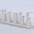 Jinfa Handgefertigte kleine Keramik Deko Blumenvasen Set aus 10 Vasen in weiß - 2