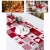 Joyibay Weihnachten Tischläufer, Rot Weihnachten Tischdecke Abwaschbar Esstisch Läufer Dekorative Weihnachten Tischdekoration (35x170cm) - 4