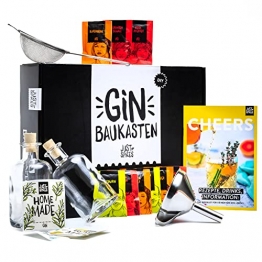 Just Spices Gin Set I Gin selber machen - 15 Hochwertige Botanicals und Gewürze + Rezepte I Geschenkset für Männer und Frauen I Gin Tonic Personalisiert Baukasten Kit - 1