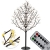 KESSER® Kirschblütenbaum mit Fernbedienung 220 LED | 220cm Lichterbaum Indoor Outdoor Metallfuß Stabil | Weihnachten Beleuchtung Leuchtbaum Warmweiß - 1