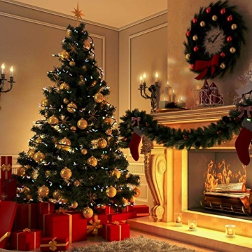 KESSER® Weihnachtsbaum künstlich PE 210cm mit 1246 Spitzen , Tannenbaum künstlich Edeltanne Schnellaufbau inkl. Christbaum-Ständer, Weihnachtsdeko – PE grün 2,1m Tanne Weihnachten - 6