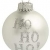KREBS & SOHN 20er Set Glaskugeln - Weihnachtsbaumschmuck zum Aufhängen - Christbaumkugeln - Weiß, Silber und Glitzer - 3