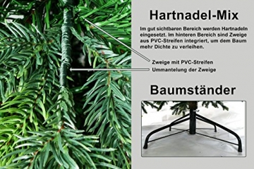 Künstlicher Weihnachtsbaum Bontree Tanne 150 cm mit 150 LED beleuchtet - 5